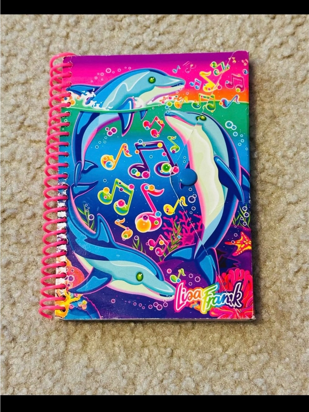 Vintage Lisa Frank Dolphins Notebook